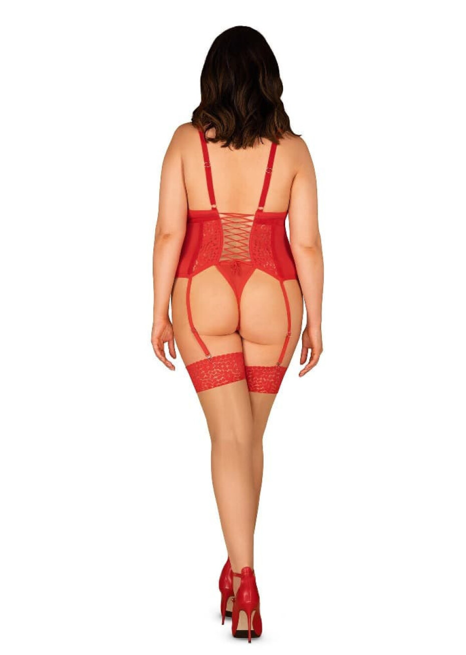 Okouzlující punčochy Blossmina stockings - Obsessive červená 4XL/5XL - main (1)