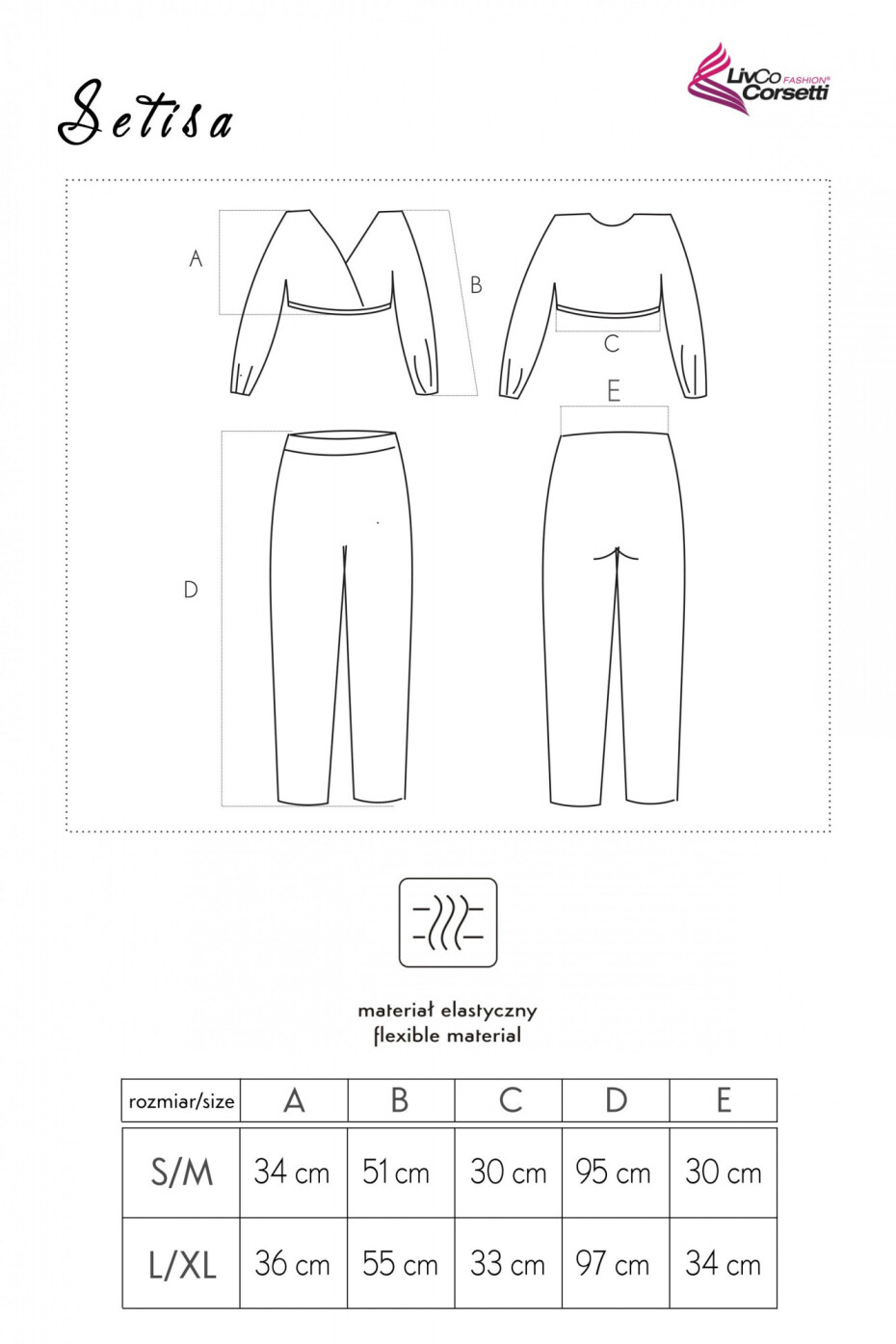 Pohodlný set Setisa - LivCo Corsetti růžová S/M - main (3)