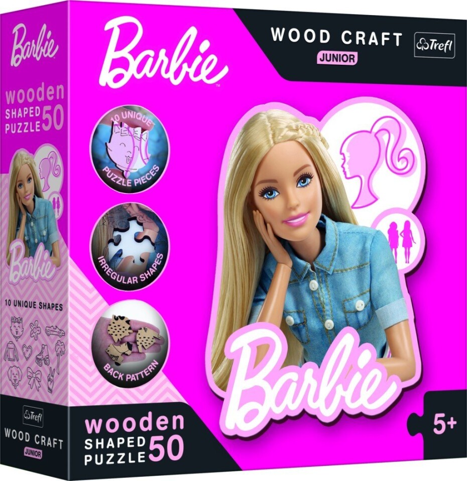 Puzzle Wood Craft Junior Krásná Barbie/5 - Trefl - main (0)