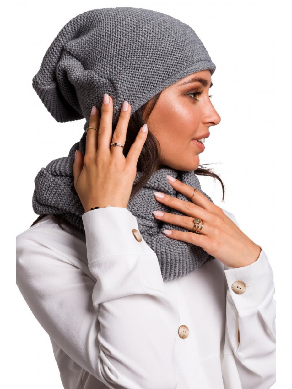 BK044 Slouchy čepice - šedá EU UNI - main (0)