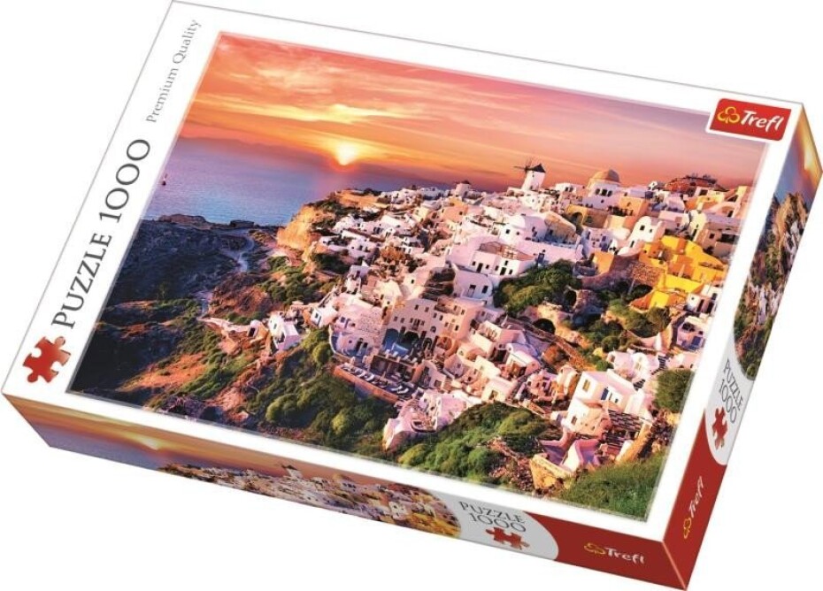 Puzzle Západ slunce nad Santorini, Řecko 1000 dílků - main (0)