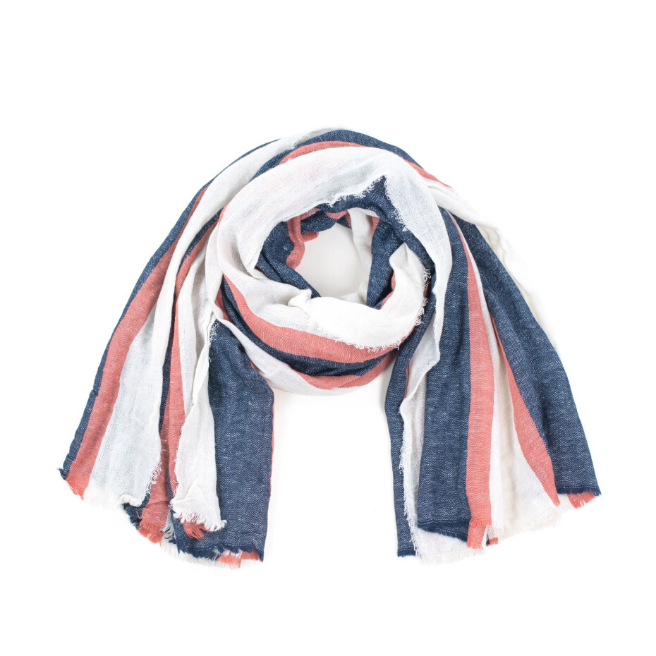 Art Of Polo Šála sz18127 White/Navy Blue/Apricot UNI - main (0)