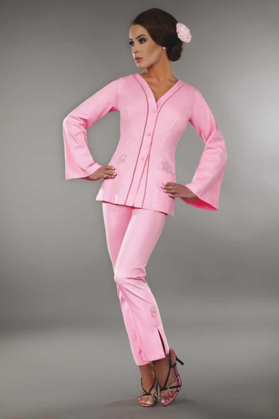 Dámský župan LivCo Corsetti Sorana Pink S - main (0)
