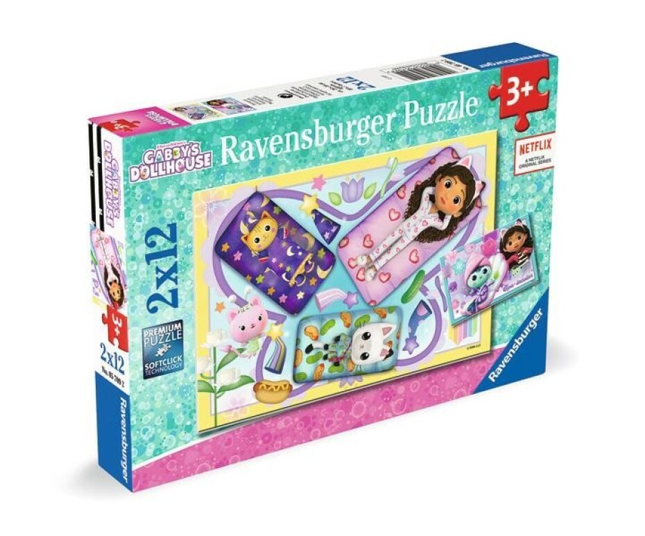 Puzzle Gabby´s Dollhouse 2x12 dílků - main (0)