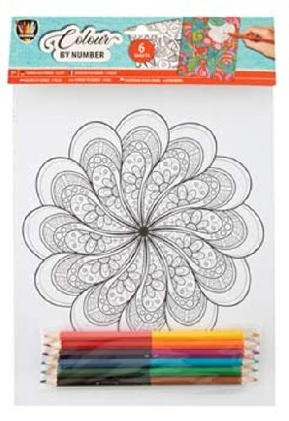 Malování podle čísel Mandala a pastelky - main (0)
