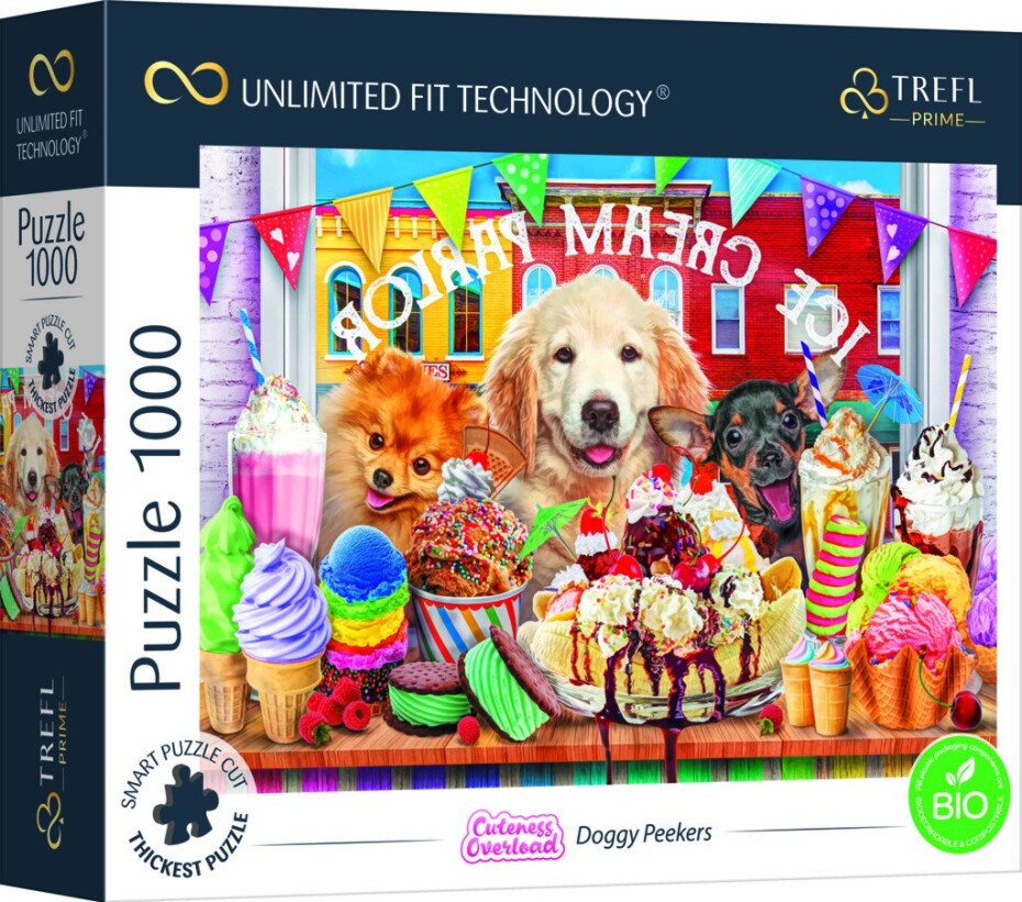 Puzzle Pejsci před cukrárnou 1000 dílků - Tolo - main (0)