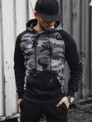 Product detail of Pánská tmavě šedá mikina Dstreet BX5486 XXL