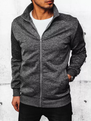 Product detail of Dstreet pánská tmavě šedá mikina na zip BX5563 XL