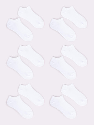 Product detail of Yoclub 6Pack Základní kotníkové bílé ponožky SKS-0064U-0100-002 White 35-38