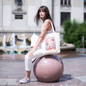 Product detail of Art Of Polo Bag Tr22104-1 Light Beige/Multicolour Vhodné pro formát A4
