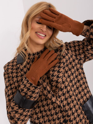 Product detail of Světle hnědé zateplené dámské rukavice L / XL