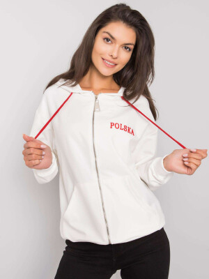 Product detail of Ecru mikina na zip JEDNA VELIKOST