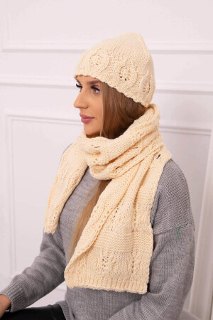 Product detail of Dámská souprava se šátkem Adrianna K417 beige UNI