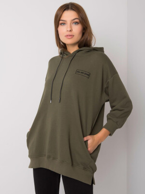 Product detail of Khaki mikina s kapsami Leora JEDNA VELIKOST