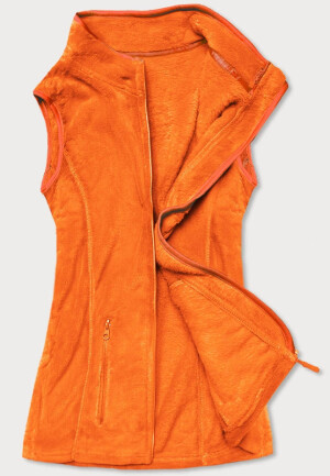 Product detail of Dámská plyšová vesta v neonově oranžové barvě (HH003-34) odstíny oranžové M (38)