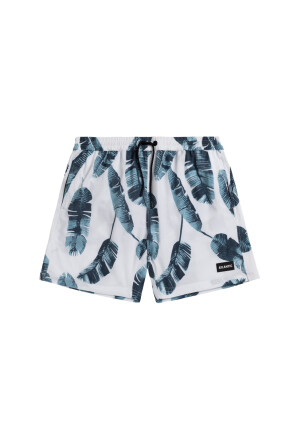 Product detail of Pánské plážové šortky ATLANTIC - bílé se vzorem Velikost: XXL