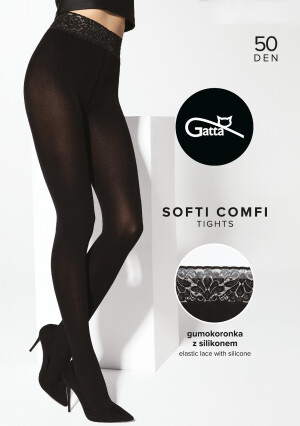 Product detail of Punčocháče Gatta Softi-Comfi 50 den 2-5 nero 2-S