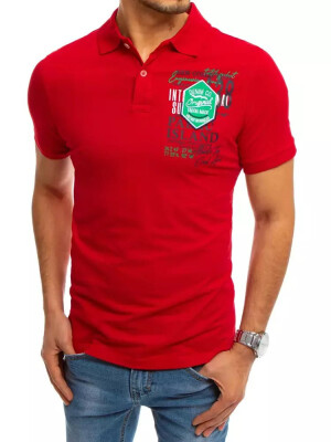Product detail of Červené polokošile s potiskem Dstreet PX0367 XXL
