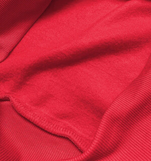 Product detail of Červená dámská tepláková mikina se stahovacími lemy (w01-59) odstíny červené S (36)