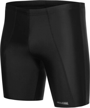 Product detail of Plavky AQUA SPEED Dlouhé černé plavky se vzorem 1 XXL