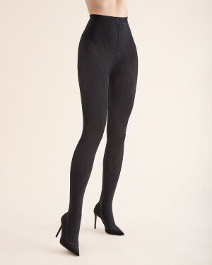 Product detail of Punčocháče Elena černé se vzorem káro 60 den  M