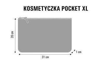 Product detail of Bertoni Velká kapesní kosmetická taška Czarne Koty White/Black 31 cm x 20 cm x 1 cm