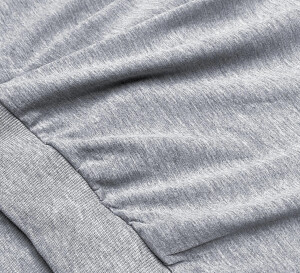 Product detail of Světle šedá tenká dámská tepláková mikina se stahovacími lemy (68W05-2) odstíny šedé L (40)