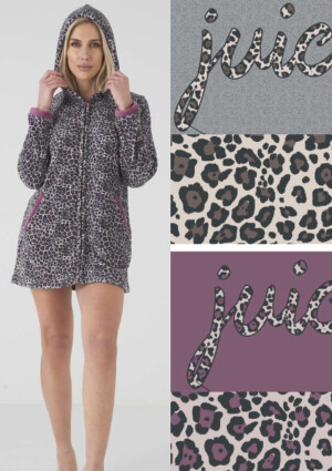 Product detail of Dámský župan Karelpiu KF5223 Purple XL