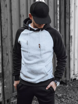 Product detail of Pánská světle šedá mikina Dstreet BX5492 XL