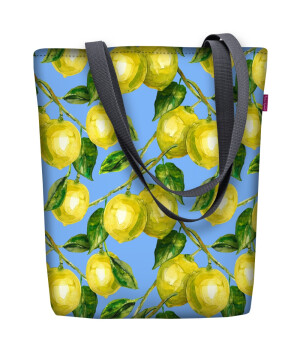 Product detail of Bertoni Plátěná taška Sunny Lemons Blue/Yellow 29 cm x 40 cm x 36 cm x 8 cm