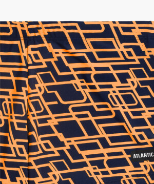 Product detail of Pánské plavecké šortky ATLANTIC - tmavě modré/oranžové Velikost: XL