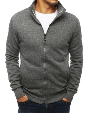Product detail of Pánská mikina na zip bez kapuce antracitová BX4111 M