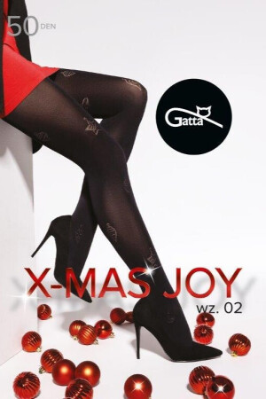 Product detail of Punčocháče Gatta X-Mas Joy wz.02 50 den 5-XL nero 5-XL