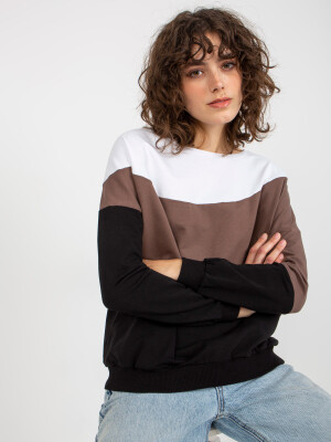 Product detail of Dámská základní černo-bílá mikina s crewneck JEDNA VELIKOST