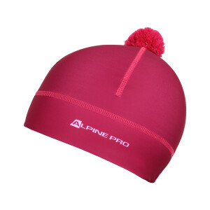 Product detail of Funkční čepice s bambulí ALPINE PRO ABERE fuchsia red M