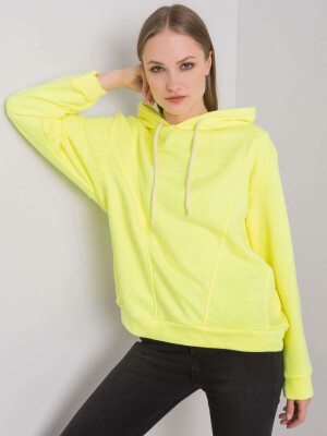 Product detail of Fluo žlutá mikina s kapucí od Emy L