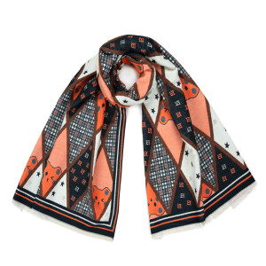 Product detail of Šála Art Of Polo Sz22295-2 Black/Ginger UNI