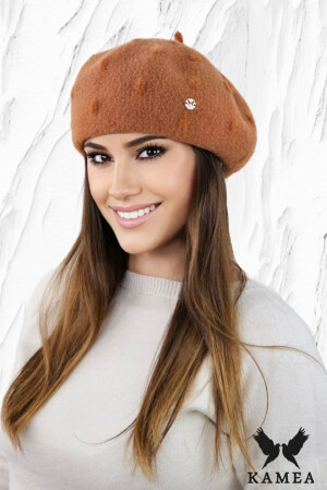 Product detail of Kamea Beret K.23.037.46 Brick 54-60