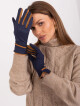 Elegantní dámské rukavice v tmavě modré barvě L / XL - thumb (1)