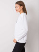 RUE PARIS Bílá mikina bez kapuce Velikost: L / XL - thumb (4)