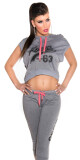 Trendy KouCla Dance chillhoodie + zip na zádech barva pink velikost S/M - thumb (5)