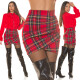 Sexy Koucla draped Highwaist Minisukně red S - thumb (9)