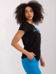 Černé tričko s aplikací 3D BASIC FEEL GOOD Velikost: L / XL - thumb (4)