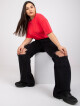 Korálové tričko z bavlny plus size XL - thumb (1)