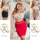 Sexy Waist-Miniskirt with zipper and belt red M - thumb (9)