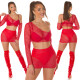 Sexy Koucla 2Piece Set / síťová sukně a top black Einheitsgroesse - thumb (9)