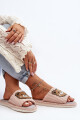 Dámské nazouváky s medvídkem Beige Demare 40/41 - thumb (5)