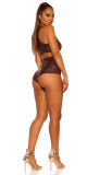 Sexy tepláky KouCla Wetlook se zipem BORDEAUX L - thumb (10)
