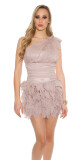 Sexy One-Arm cocktail dress CORAL 12 - thumb (12)