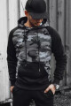 Pánská tmavě šedá mikina Dstreet BX5486 XXL - thumb (3)